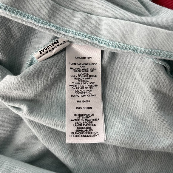 Vineyard Vines T-Shirt Women's M Green Double‎ Sided Easter Logo Pocket Tee - Picture 11 of 11